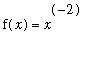 f(x) = x^(-2)