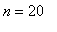n = 20