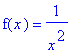f(x) = 1/(x^2)