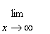 Limit(``,x = infinity)