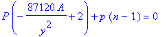 P*(-87120*A/y^2+2)+p*(n-1) = 0