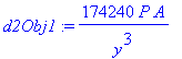d2Obj1 := 174240*P*A/y^3