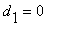 d[1] = 0