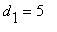 d[1] = 5