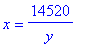 x = 14520/y