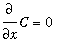 diff(C,x) = 0