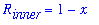 R[inner] = 1-x