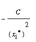 -C/((x[i]^`*`)^2)