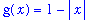 g(x) = 1-abs(x)