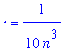`` = 1/(10*n^3)