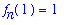 f[n](1) = 1
